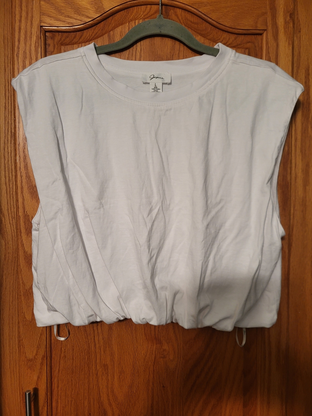 Womens Japna Sleeveless Drawstring Hem Tank Top Size Large